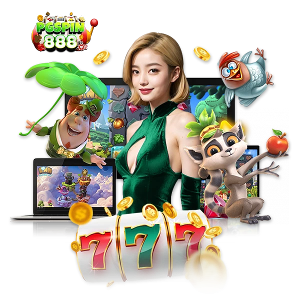 ภาพสล็อตออนไลน์ PGSPIN888 รวมเกมสล็อต 777 พร้อมตัวการ์ตูนและเกมมือถือ แสดงเกมสล็อตแตกง่าย โบนัสเยอะ เหมาะสำหรับหน้าเว็บ pgspin888